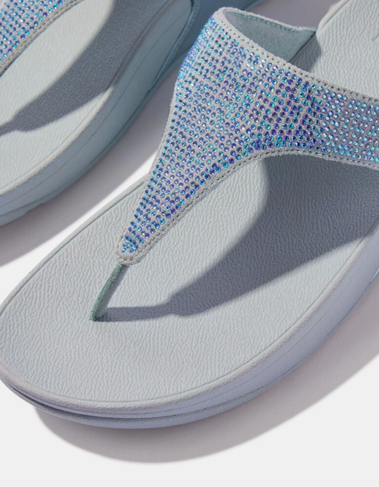 Lulu Crystal Toe-Post Sandals