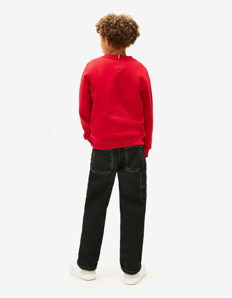 Kids Heritage Flag Sweatshirt in Red