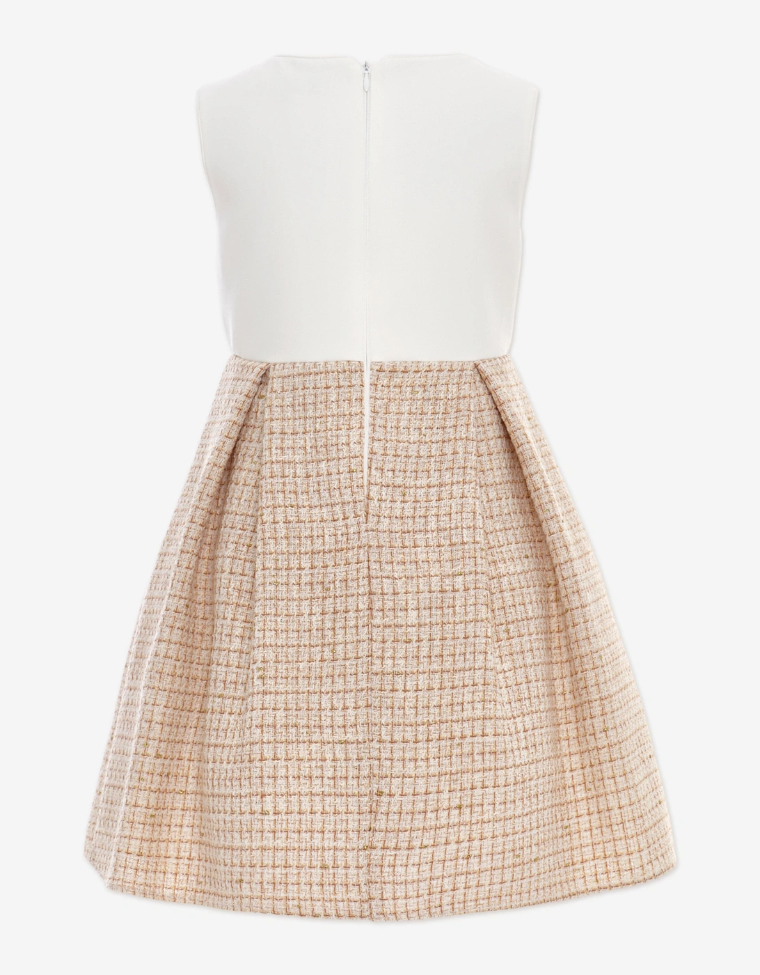 Girls Jacket and Skirt Set in Beige