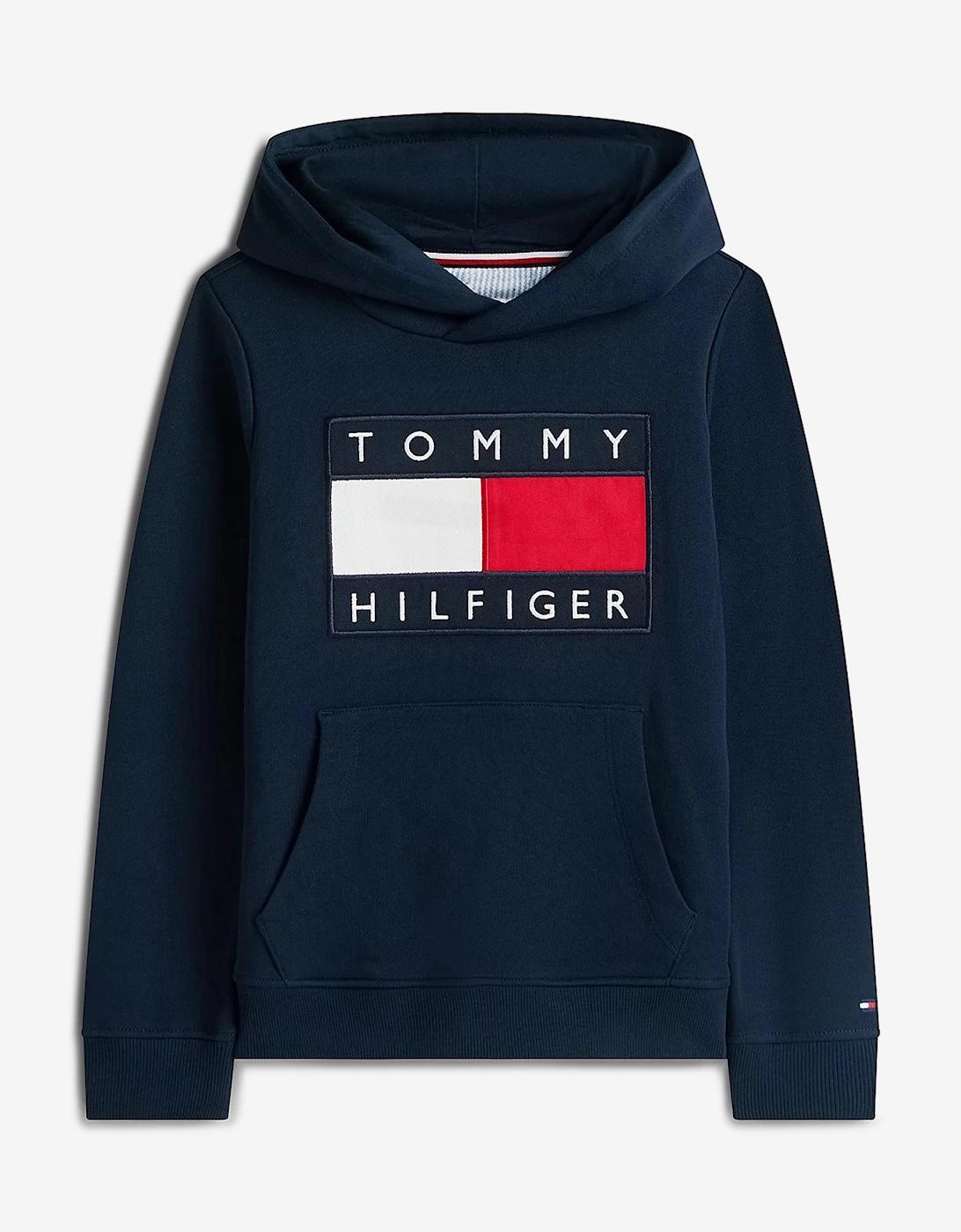 Tommy Hilfiger Girls Navy Heritage Flag Hoodie In  4 Years Size 4 Yrs Kids