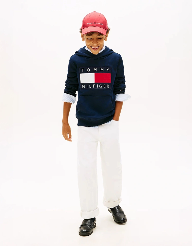 Kids Heritage Flag Hoodie in Navy