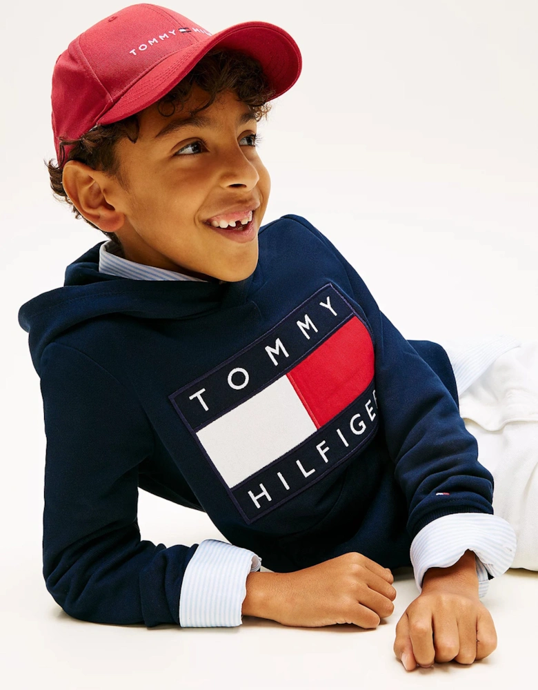Kids Heritage Flag Hoodie in Navy