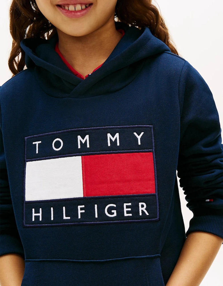 Kids Heritage Flag Hoodie in Navy