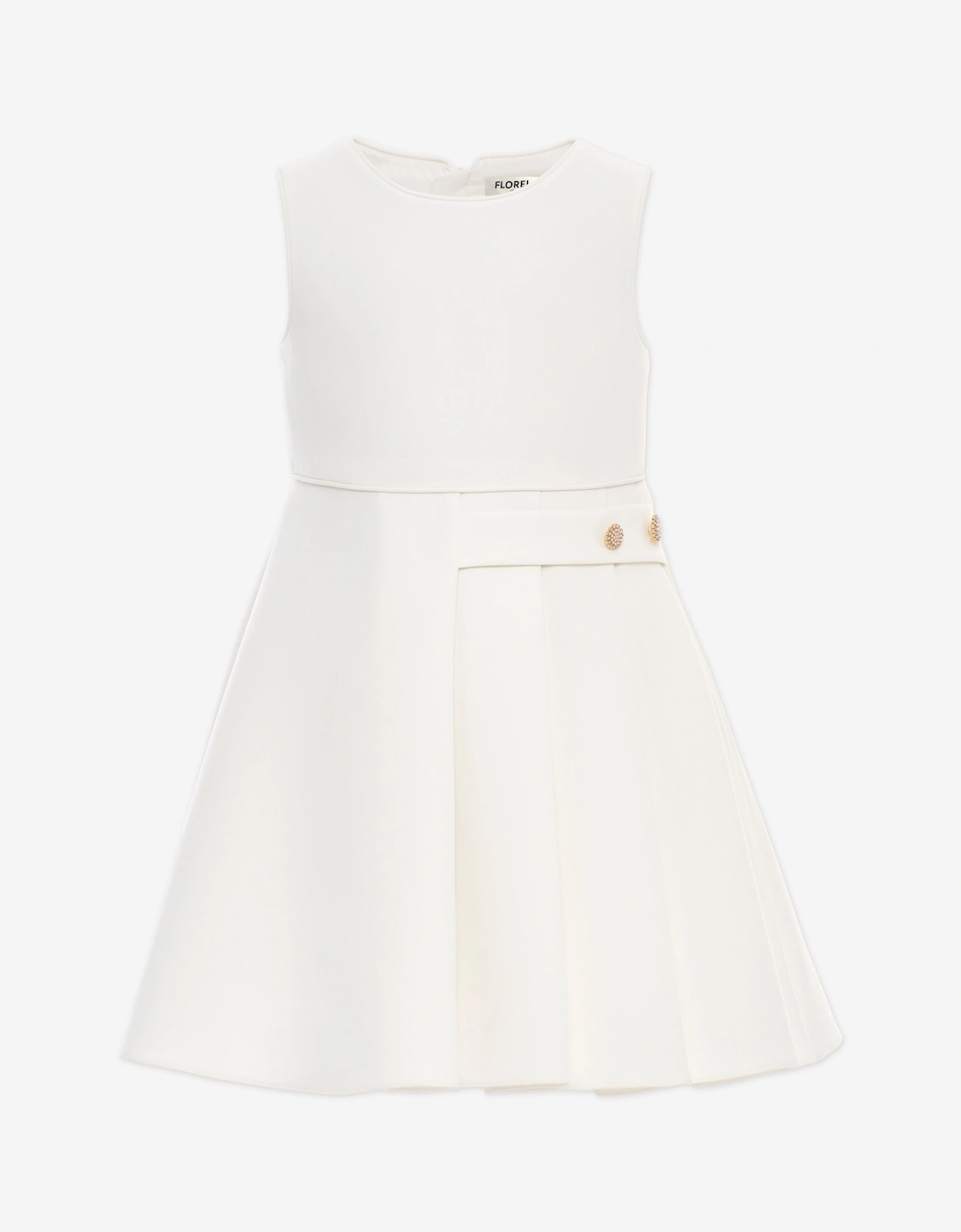 Girls Dress and Jacket Set in Ivory