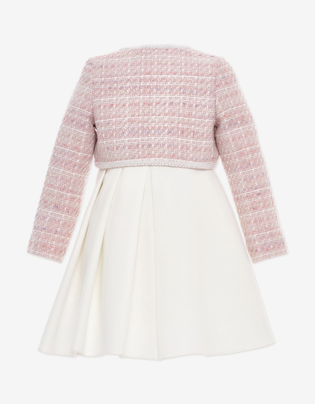 Girls Dress and Jacket Set in Ivory