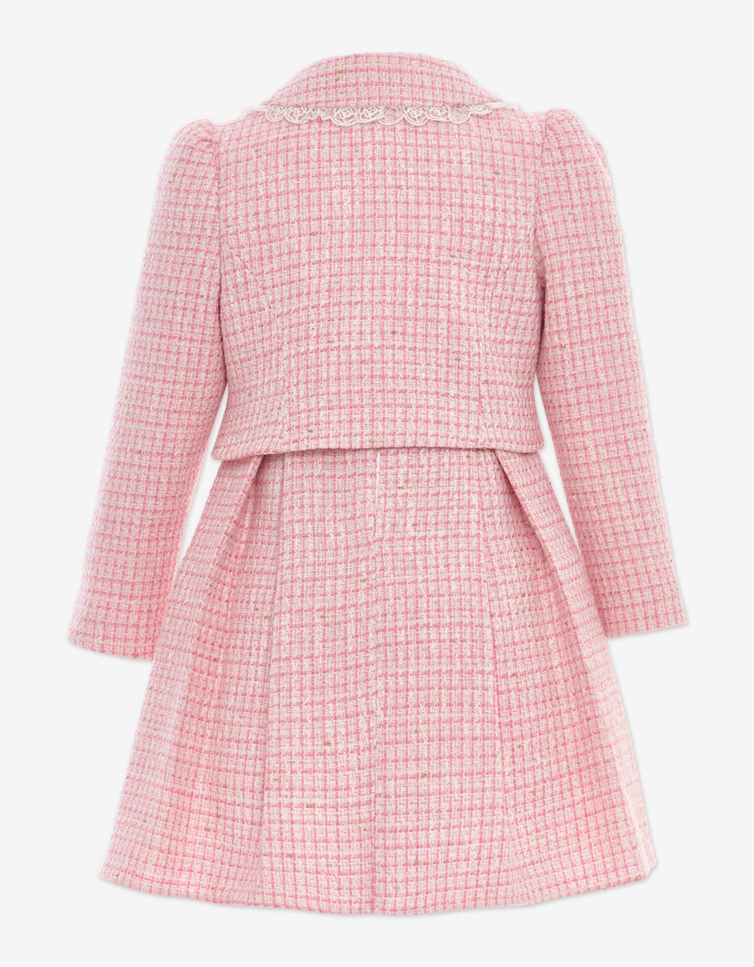 Girls Jacket and Skirt Set in Pink