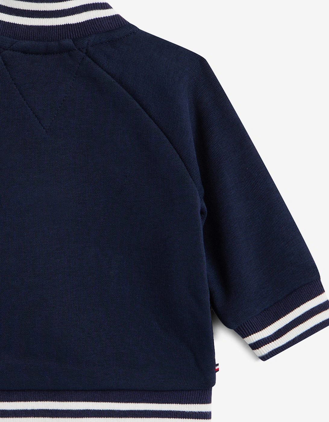 Baby Monotype Bomber Jacket in Navy