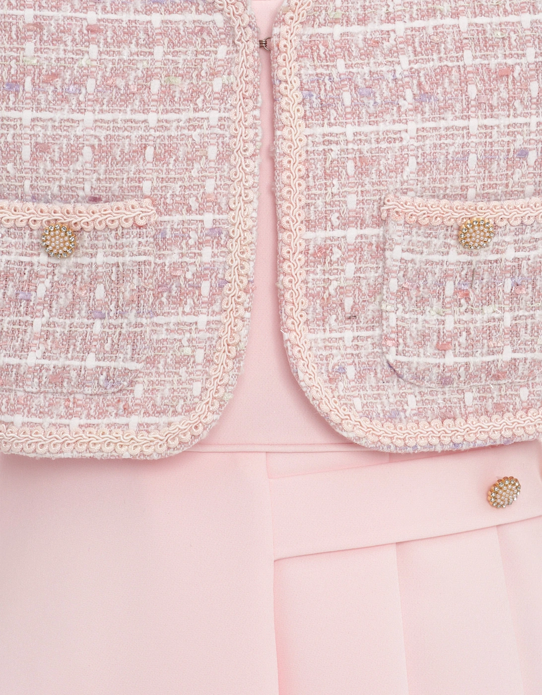 Girls Dress and Jacket Set in Pink