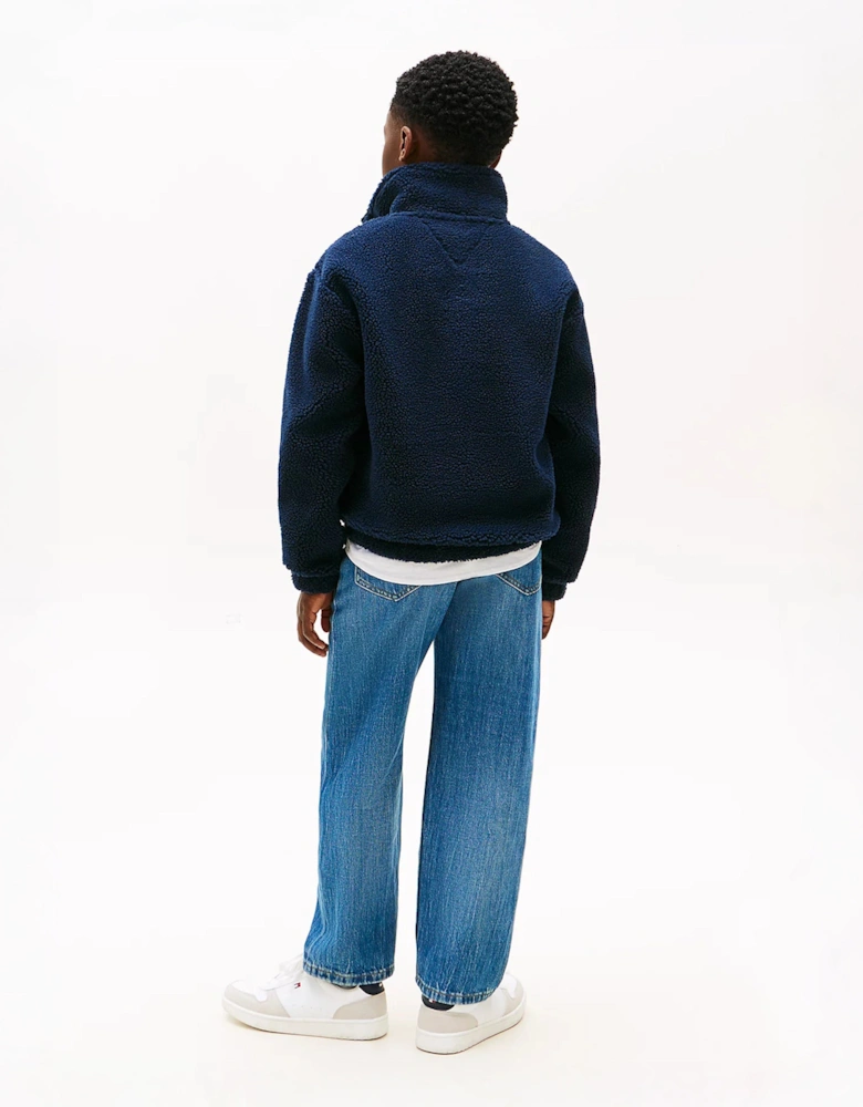 Kids Heritage Flag Fleece Sweatshirt in Navy