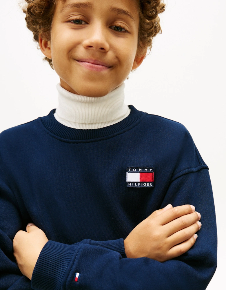 Kids Heritage Flag Tracksuit in Navy