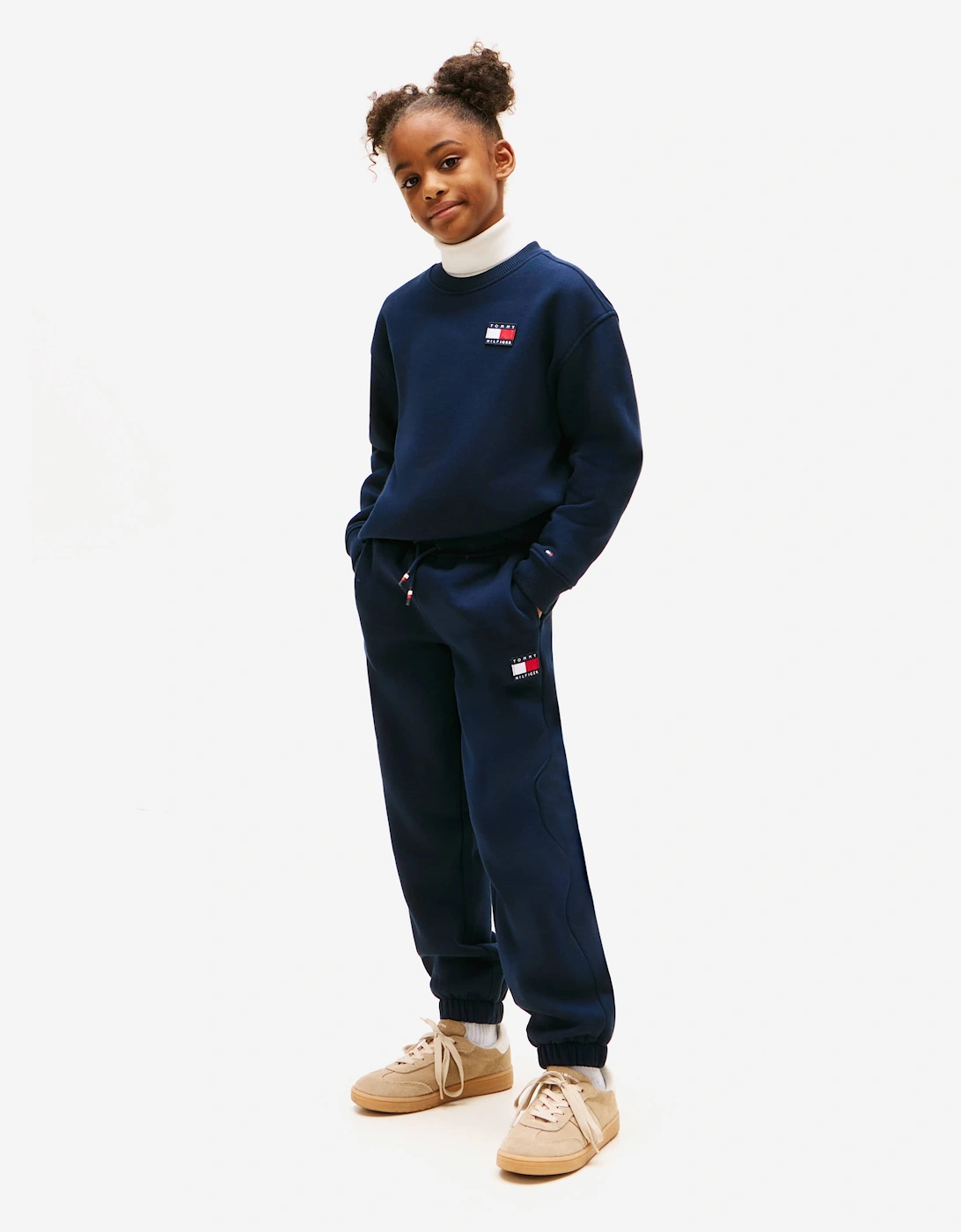 Kids Heritage Flag Tracksuit in Navy