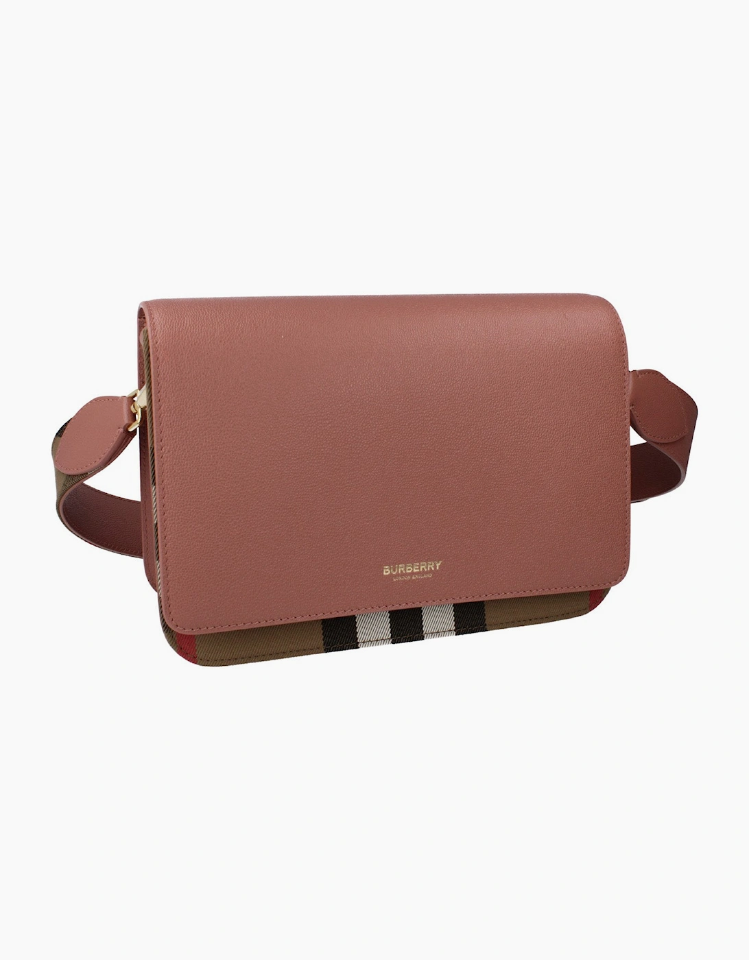 Women's Burberry Mackford Dark Rosewood Crossbody Bag - Brown