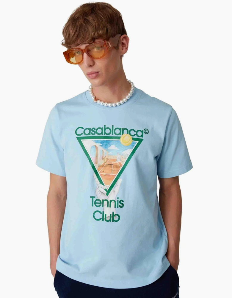 METAPHYSICAL TENNIS ICON TEE LIGHT BLUE
