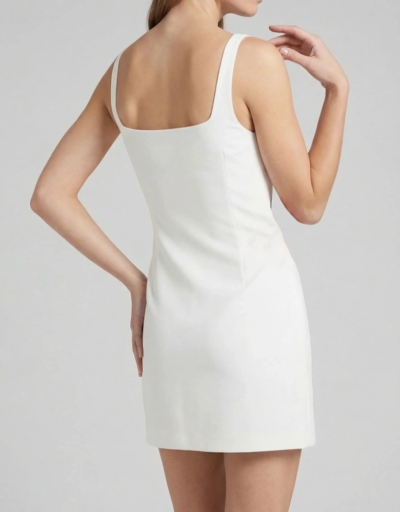 Callie Luxury Embellished Party Dress in White
