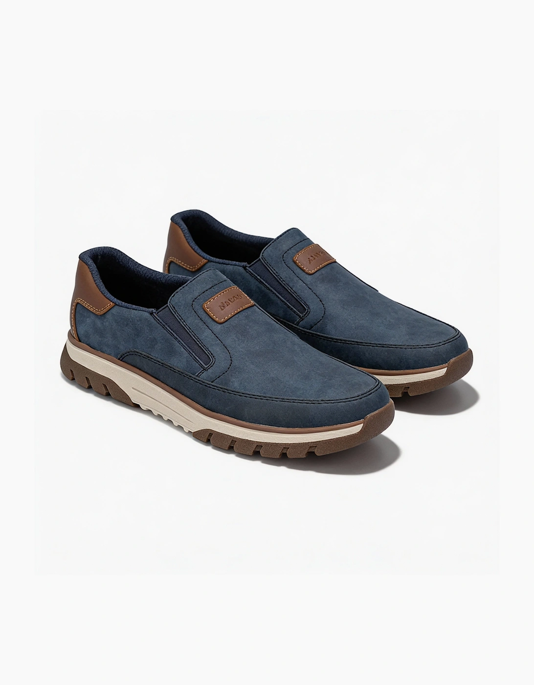 STAN Mens Slip-On Trainers Blue