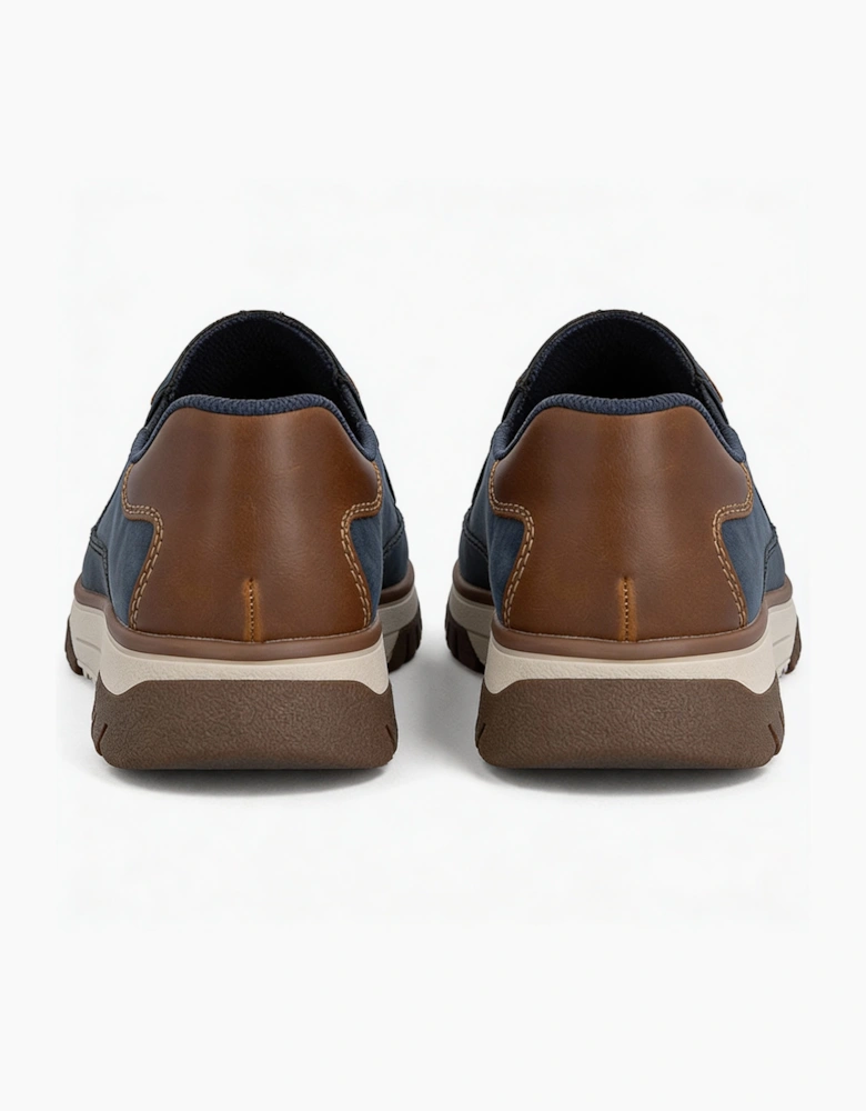 STAN Mens Slip-On Trainers Blue