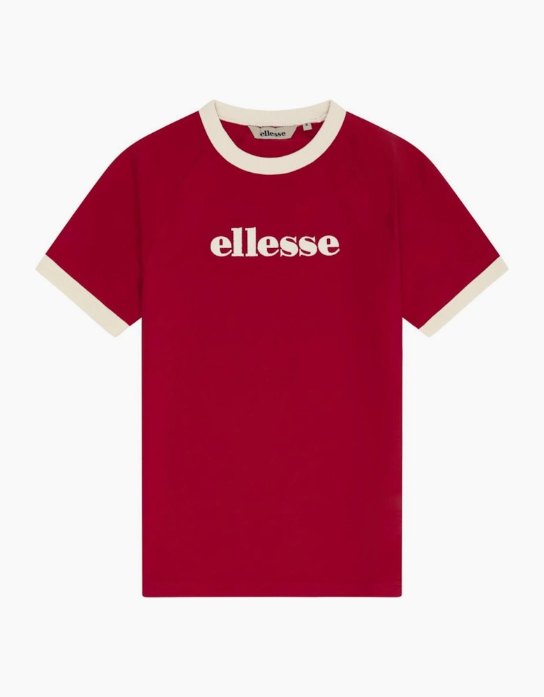 Albenga Tee - Red/Off White