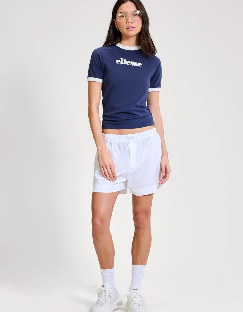 Albenga Tee - Dark Blue/Off White