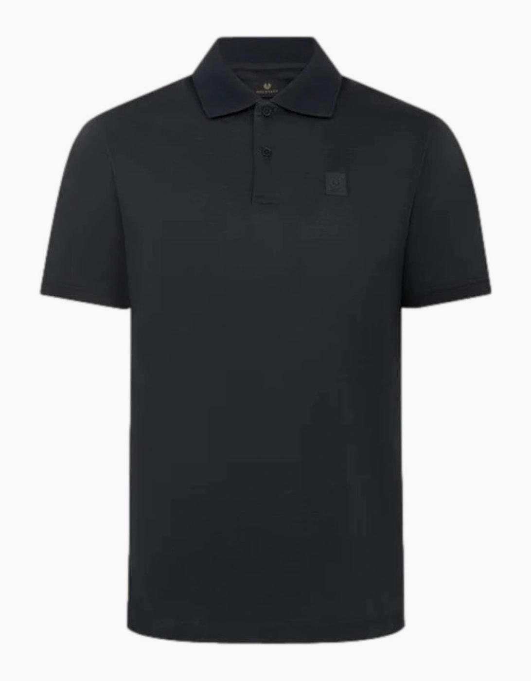 Men's Belstaff Steel Polo Shirt Dark Ink - Black - Size: 36