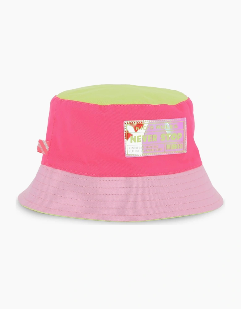 Girls Fuchsia Pink Bucket Hat