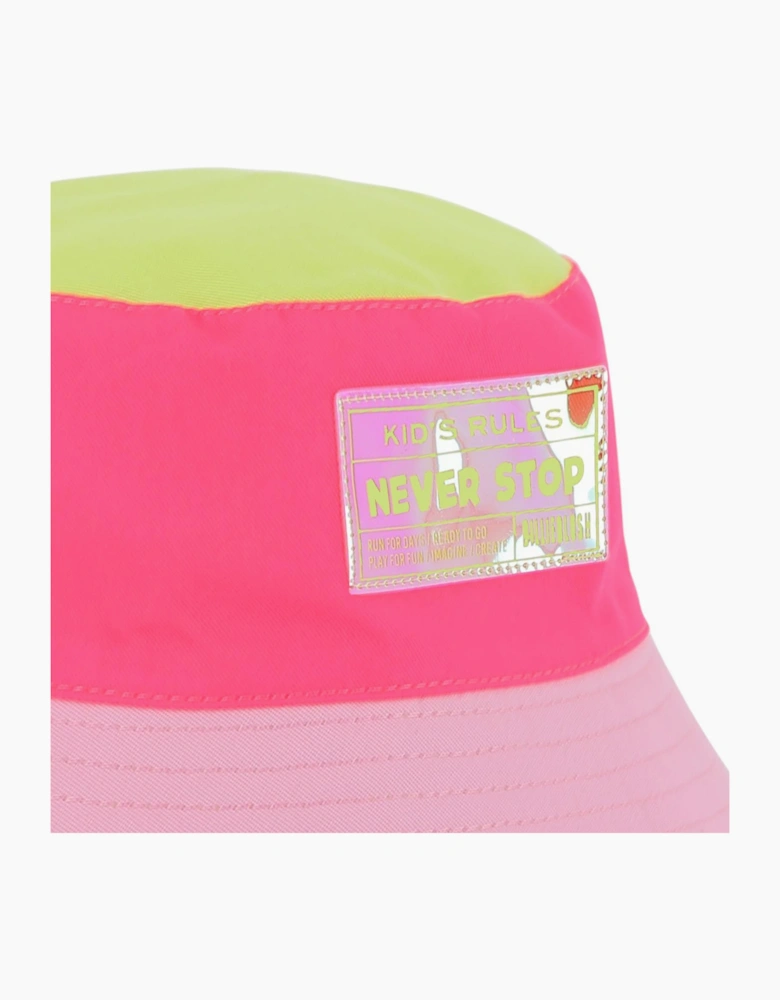 Girls Fuchsia Pink Bucket Hat