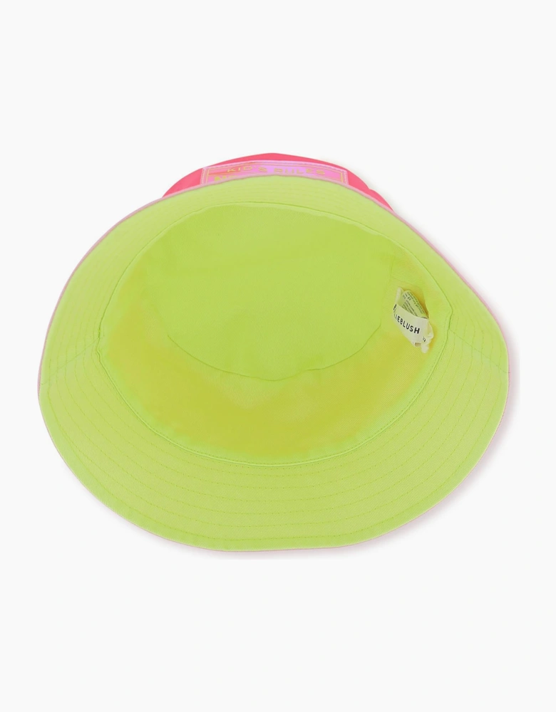 Girls Fuchsia Pink Bucket Hat