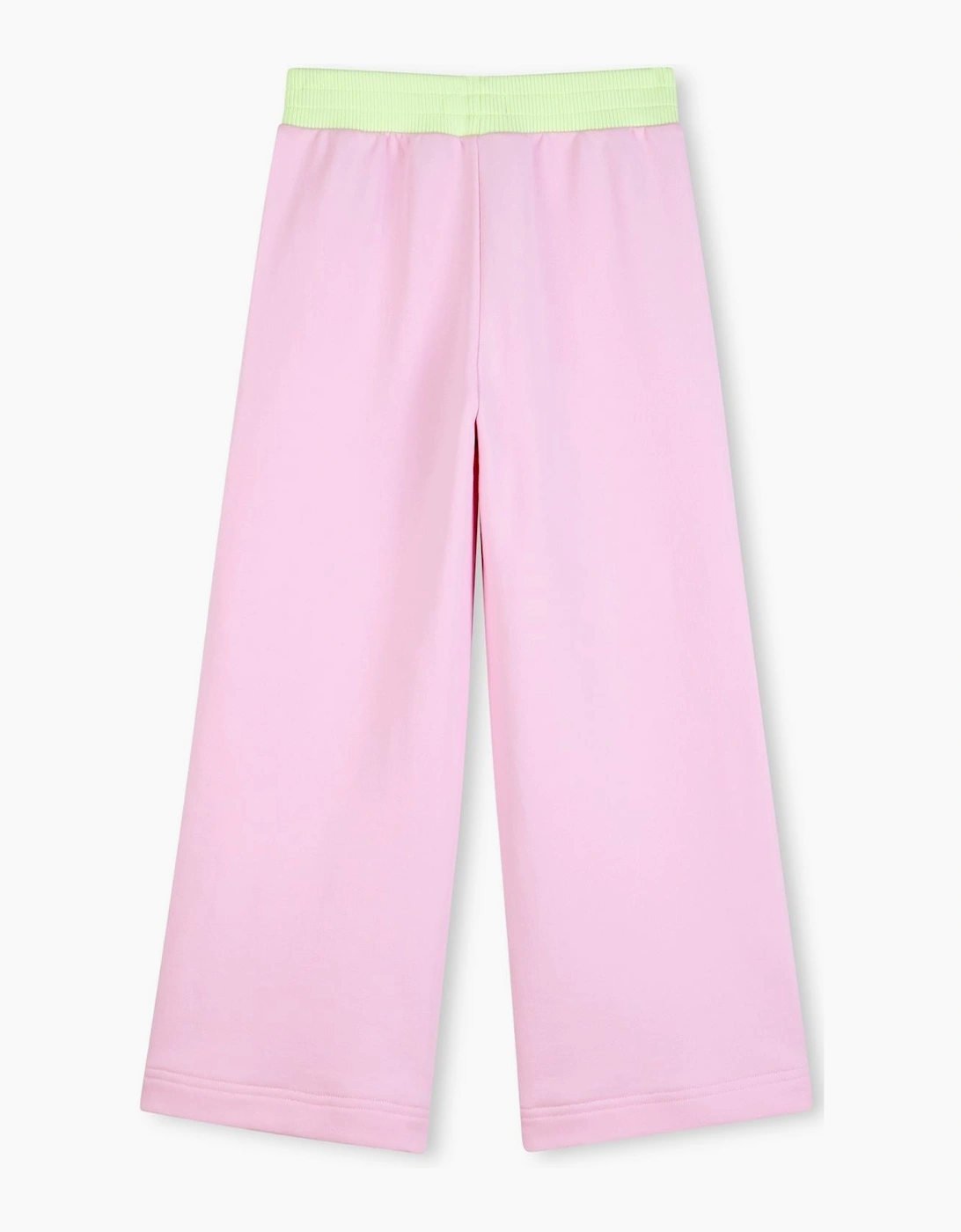 Girls Pale Pink Sequin Wide Leg Joggers