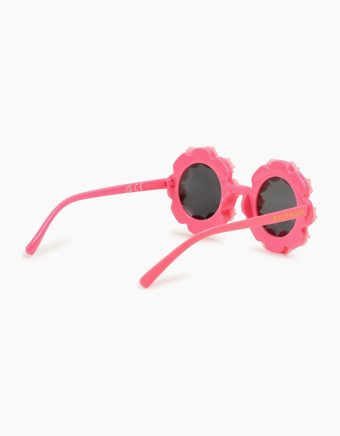 Girls Pink Flower Framed Sunglasses