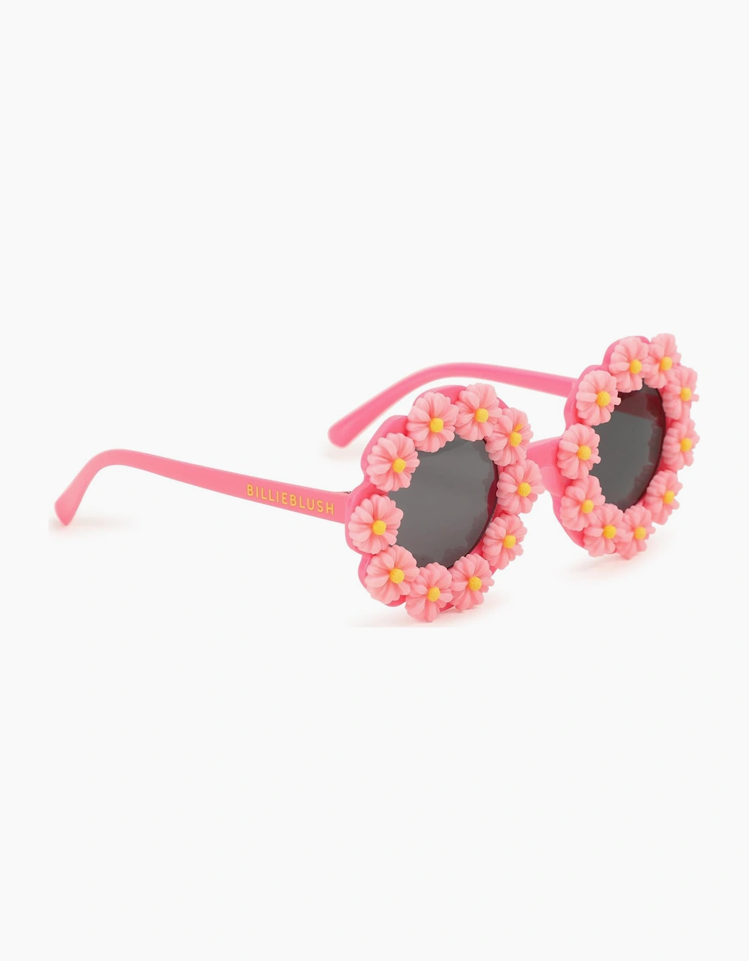 Girls Pink Flower Framed Sunglasses