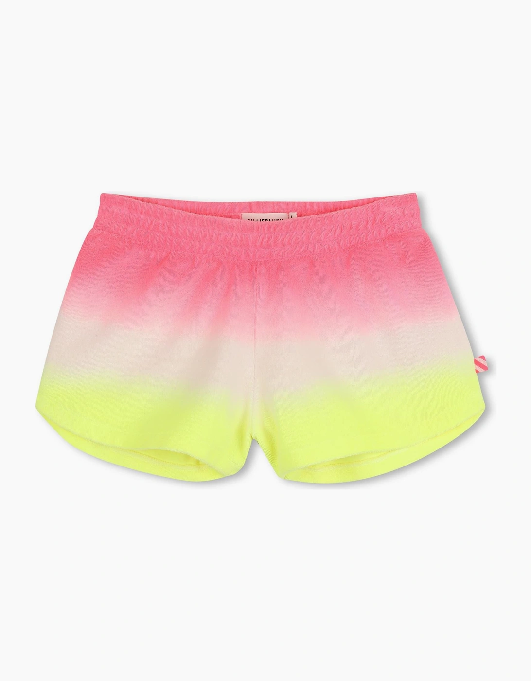 Girls Fuchsia Pink Ombré Towelling Shorts, 6 of 5