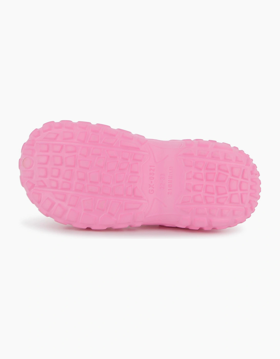 Girls Fuchsia Pink Charm Clog Sandals