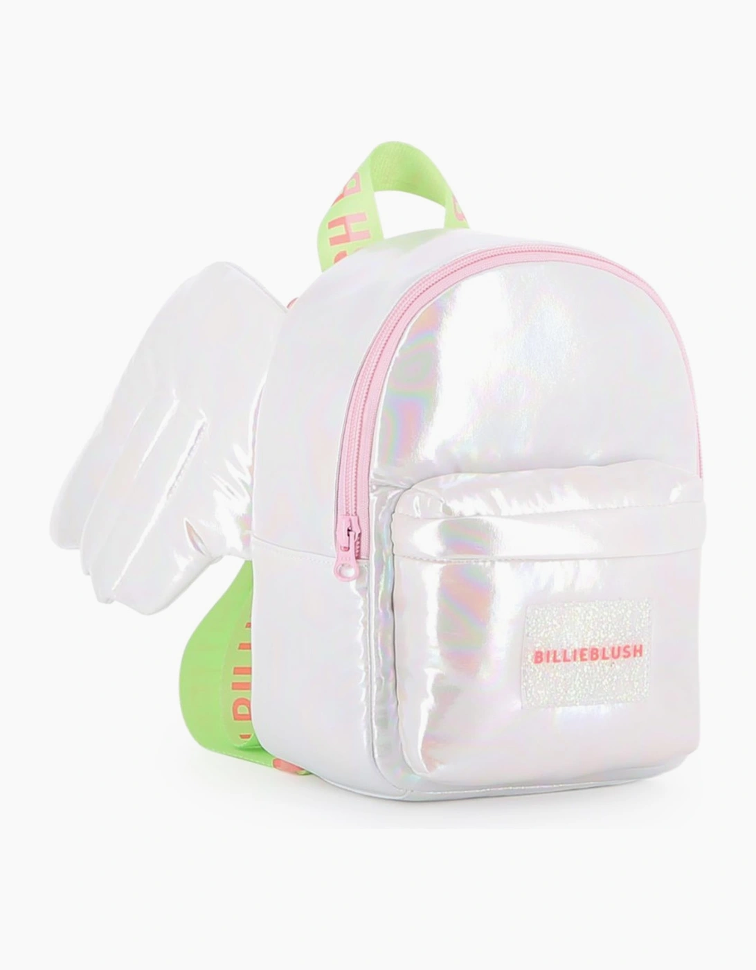Girls Silver Soft Winged Backpack