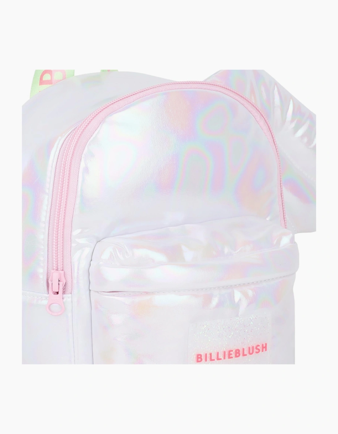 Girls Silver Soft Winged Backpack