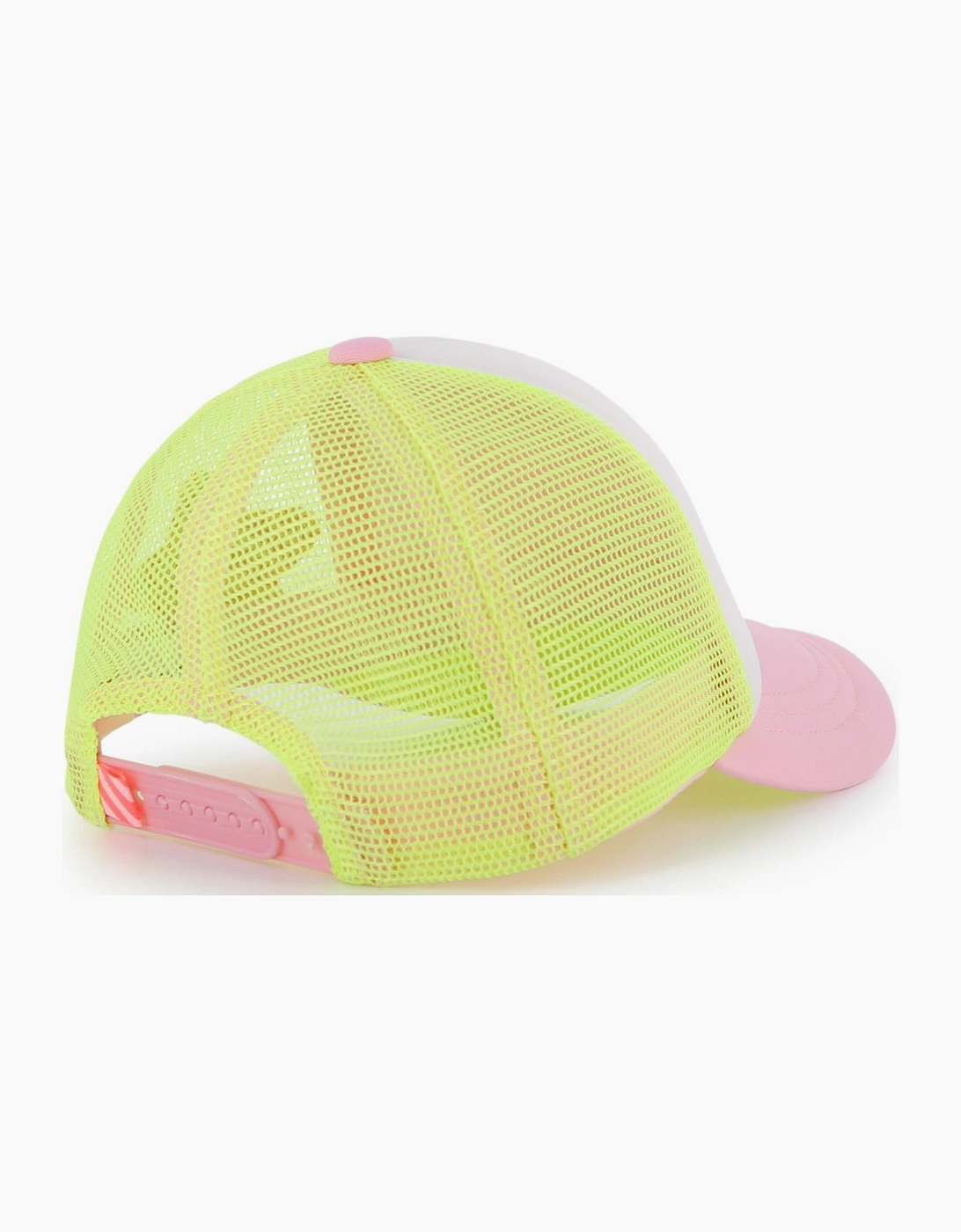 Girls Pale Pink Multicoloured Logo Cap
