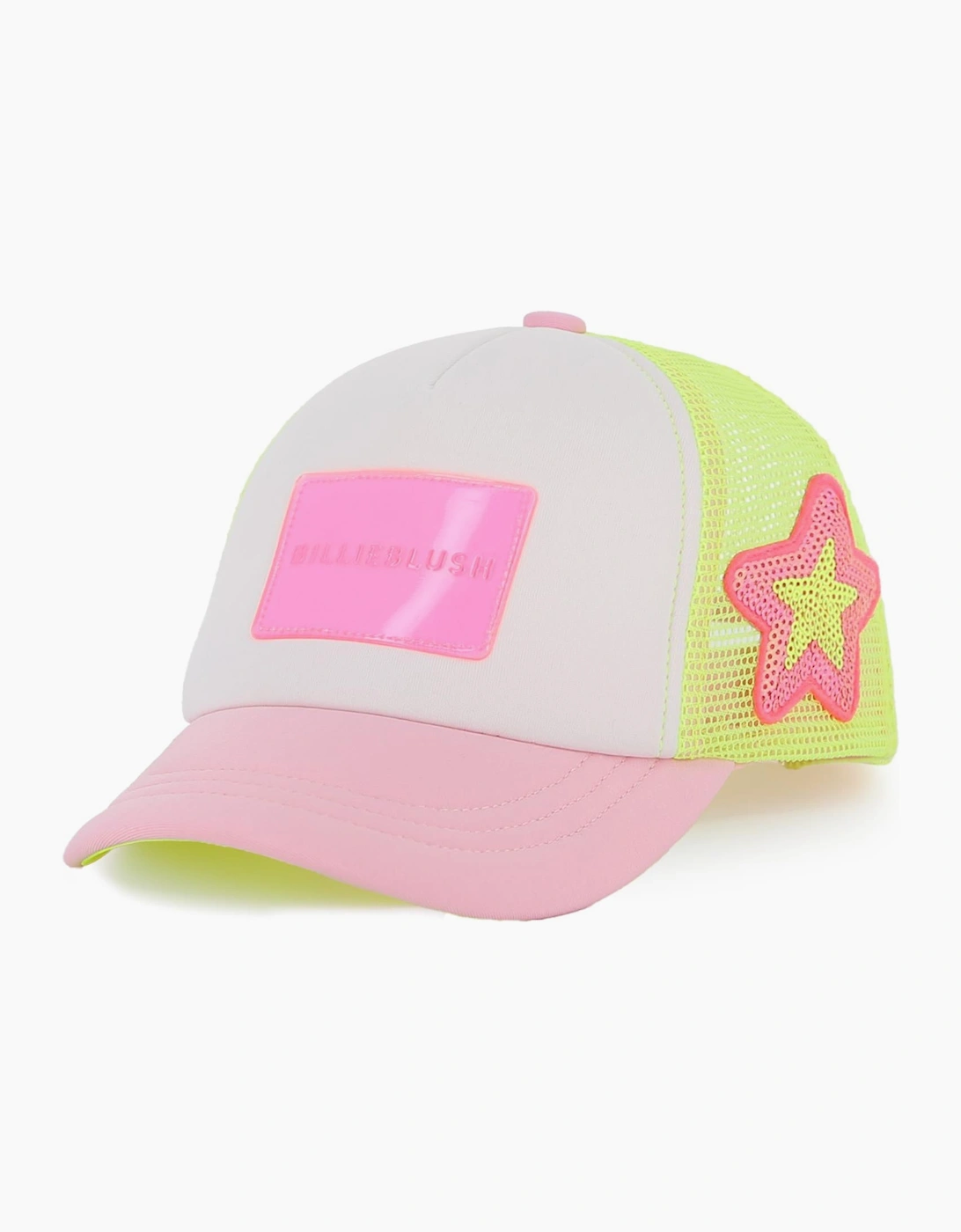 Girls Pale Pink Multicoloured Logo Cap, 6 of 5