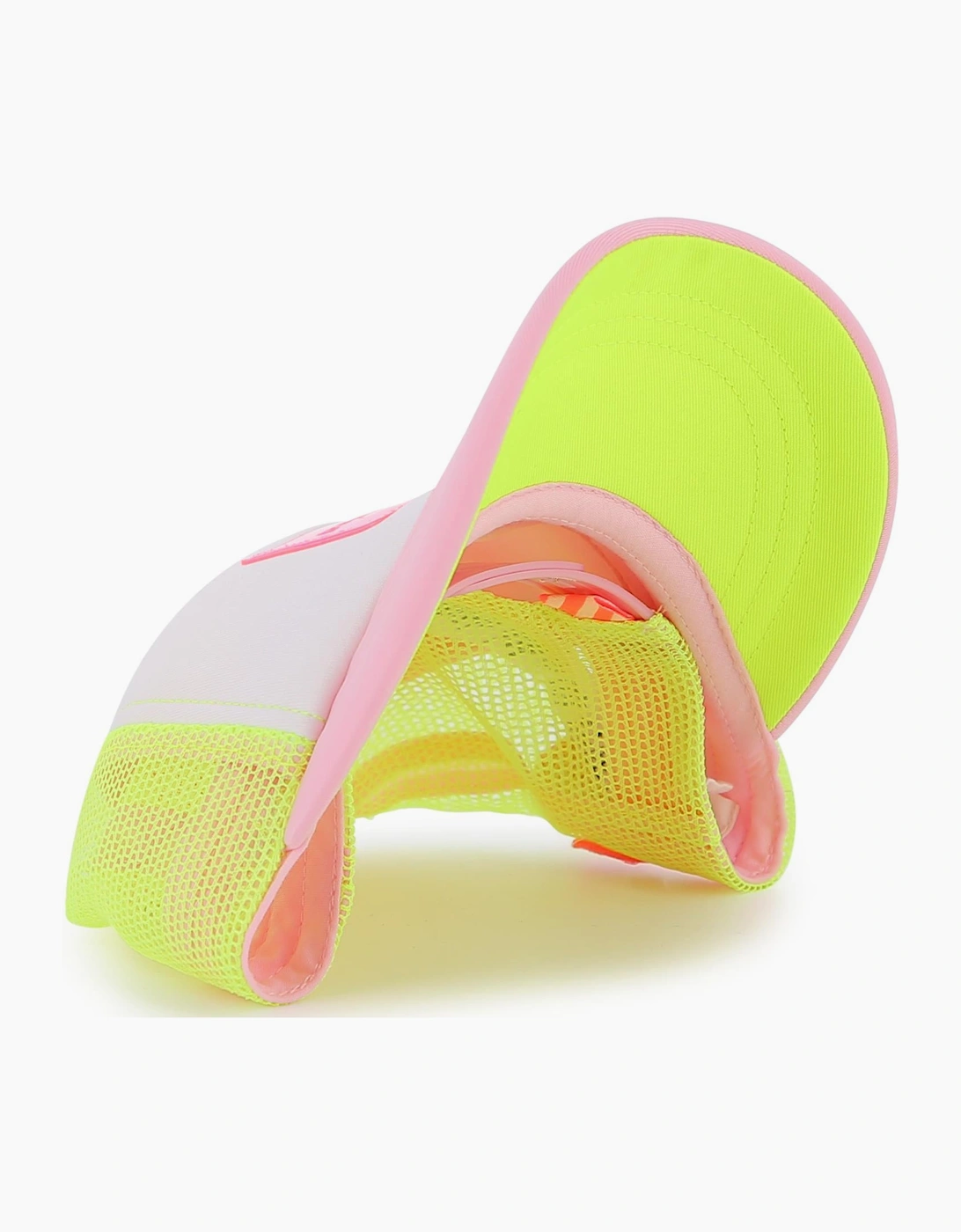 Girls Pale Pink Multicoloured Logo Cap