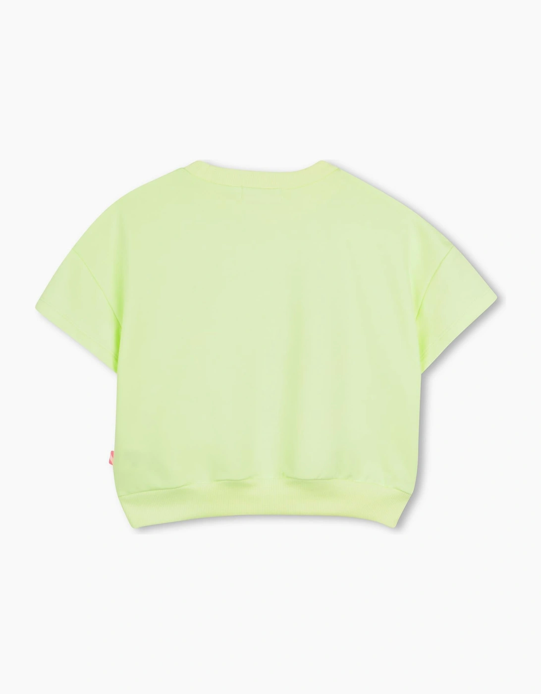 Girls Lime Green Boxy Sequin Sweatshirt