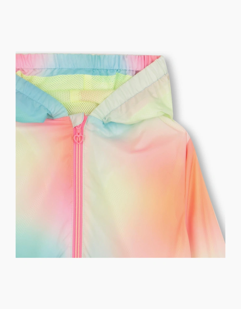 Girls Multicoloured Ombré Windbreaker Jacket