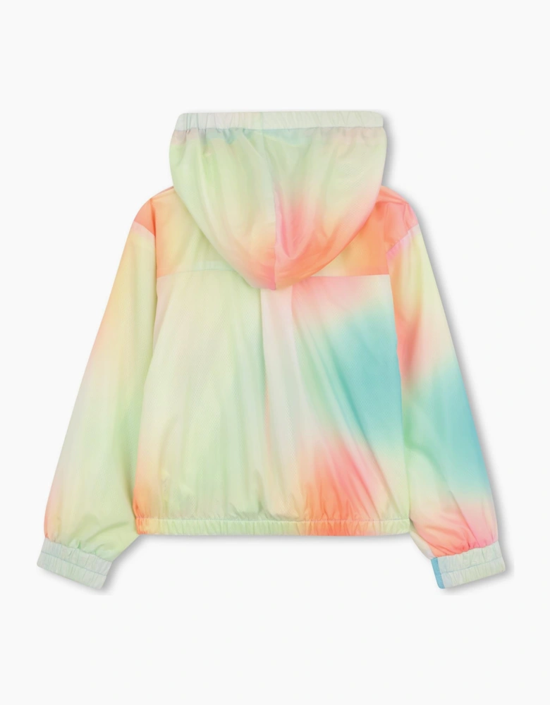 Girls Multicoloured Ombré Windbreaker Jacket