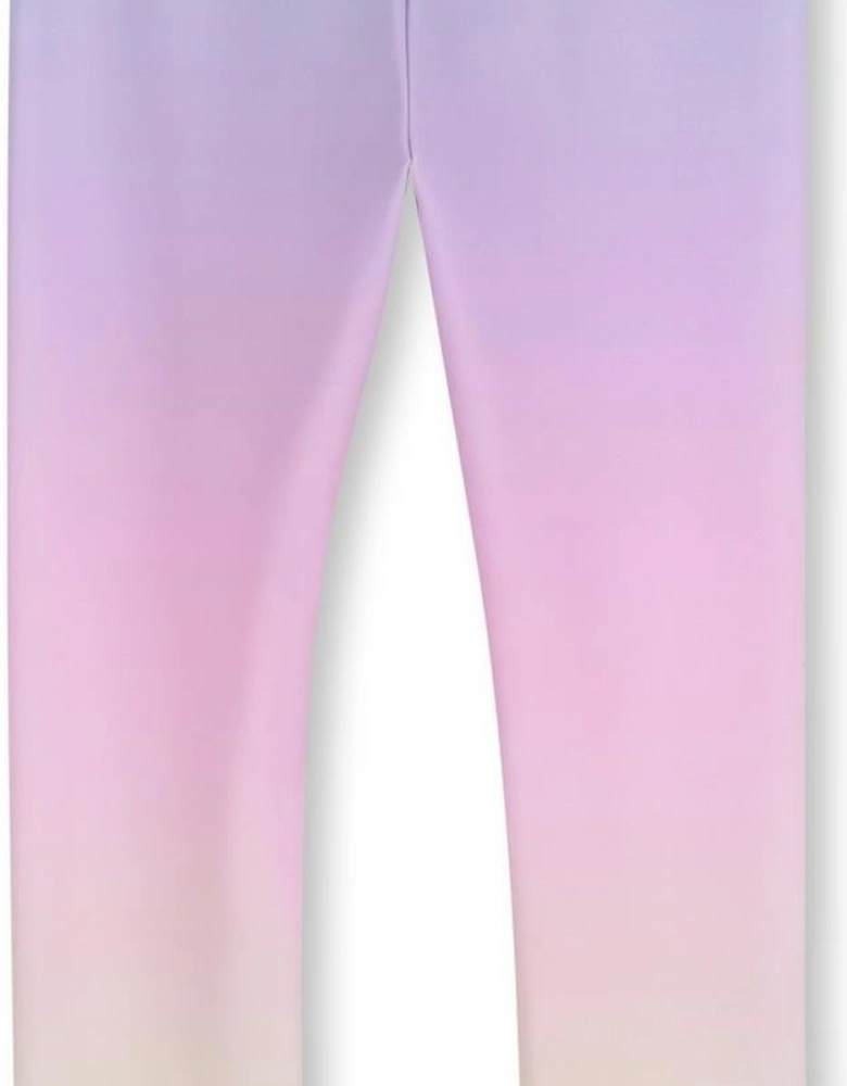 Girls Multicoloured Ombré Active Leggings