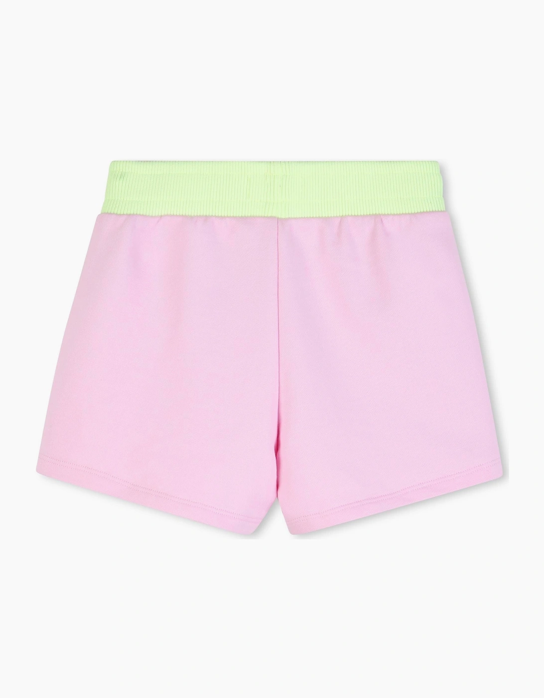Girls Pale Pink Sequin Sweat Shorts