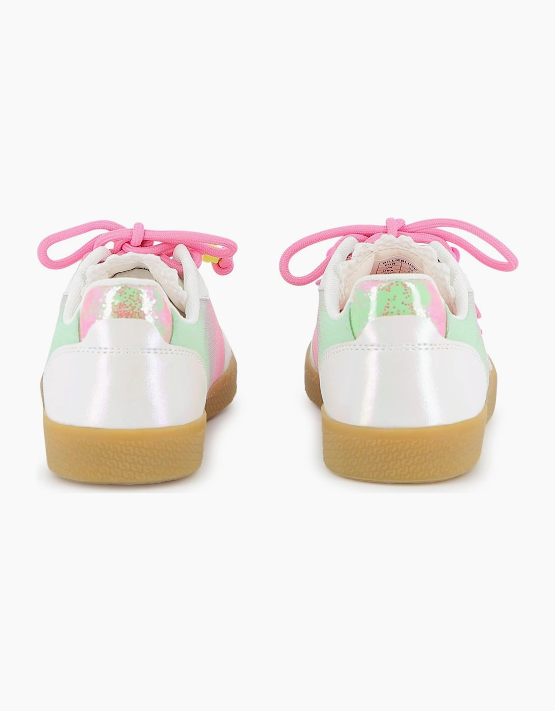 Girls Pastel Multicoloured Court Trainers