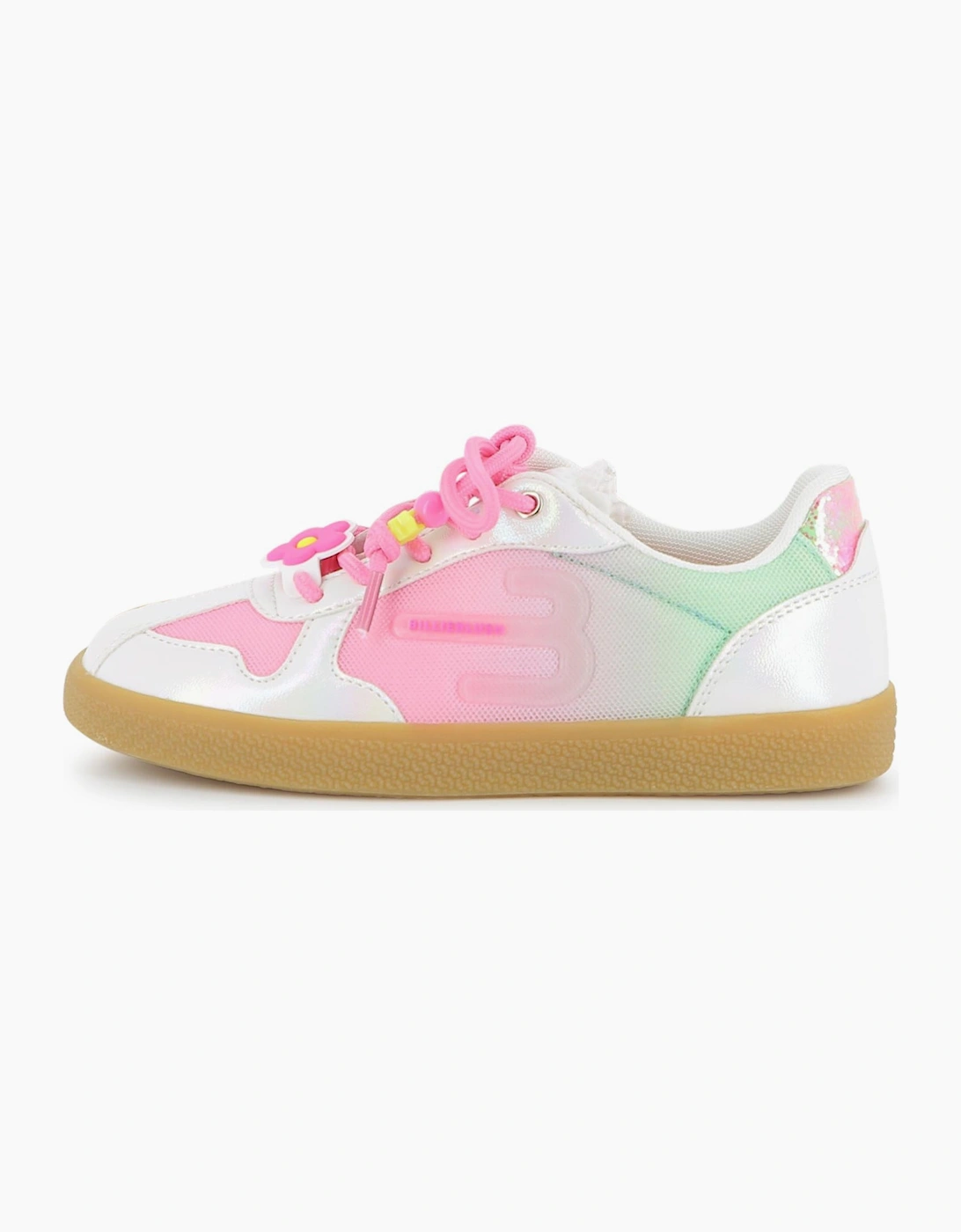 Girls Pastel Multicoloured Court Trainers