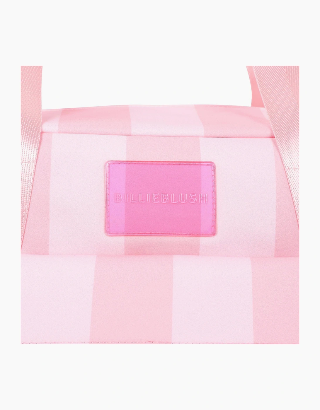 Girls Pale Pink Striped Weekender Bag