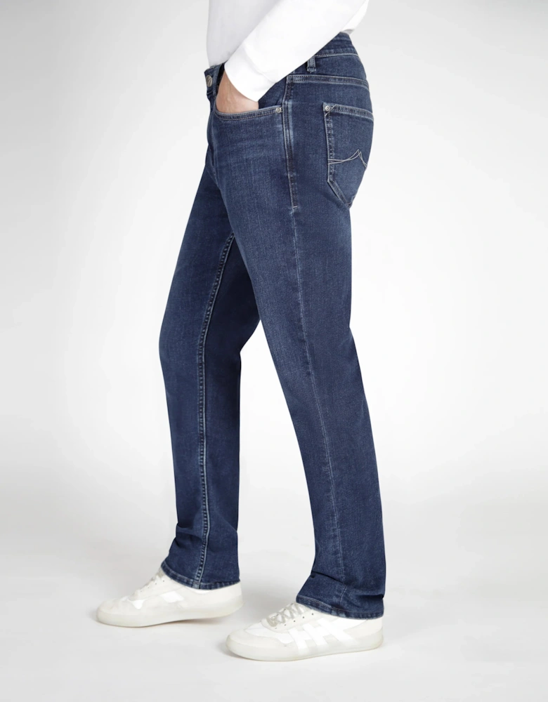 Mirage Tapered Stretch Denim Jean - Mid Blue