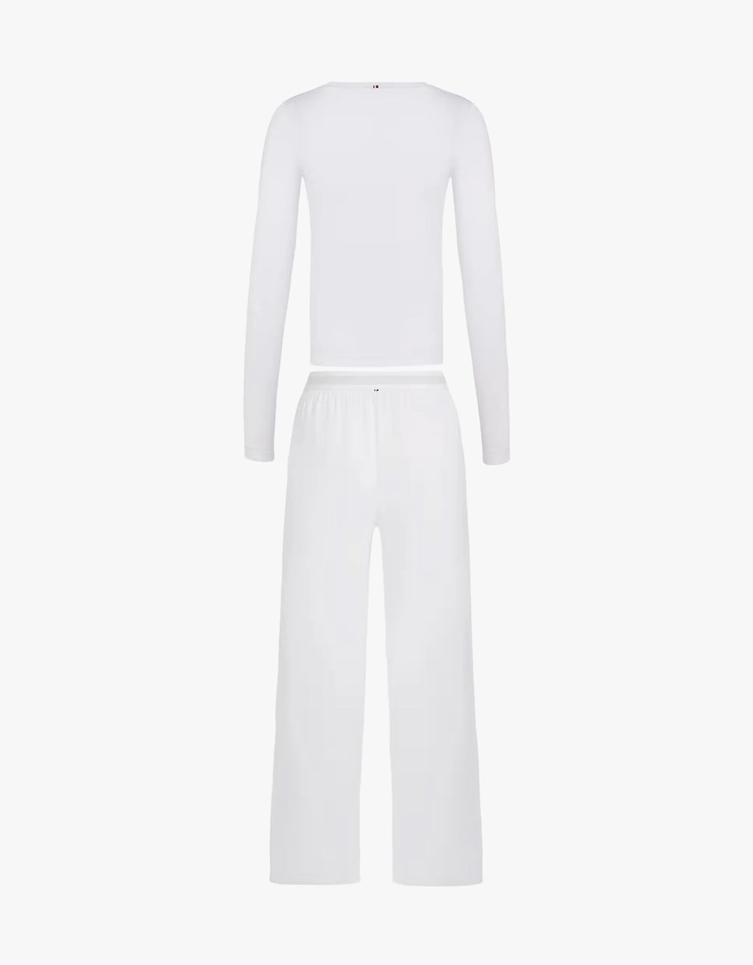 Tommy Hilfiger GIFT LS TEE PANTS SE Womens Pyjama Set Ecru