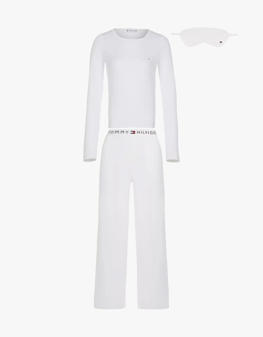 Tommy Hilfiger GIFT LS TEE PANTS SE Womens Pyjama Set Ecru