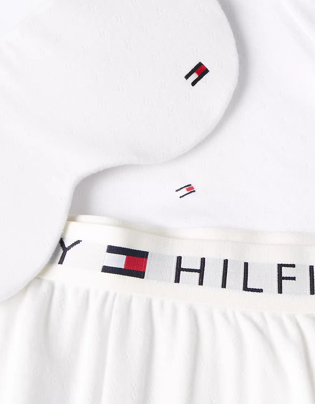 Tommy Hilfiger GIFT LS TEE PANTS SE Womens Pyjama Set Ecru