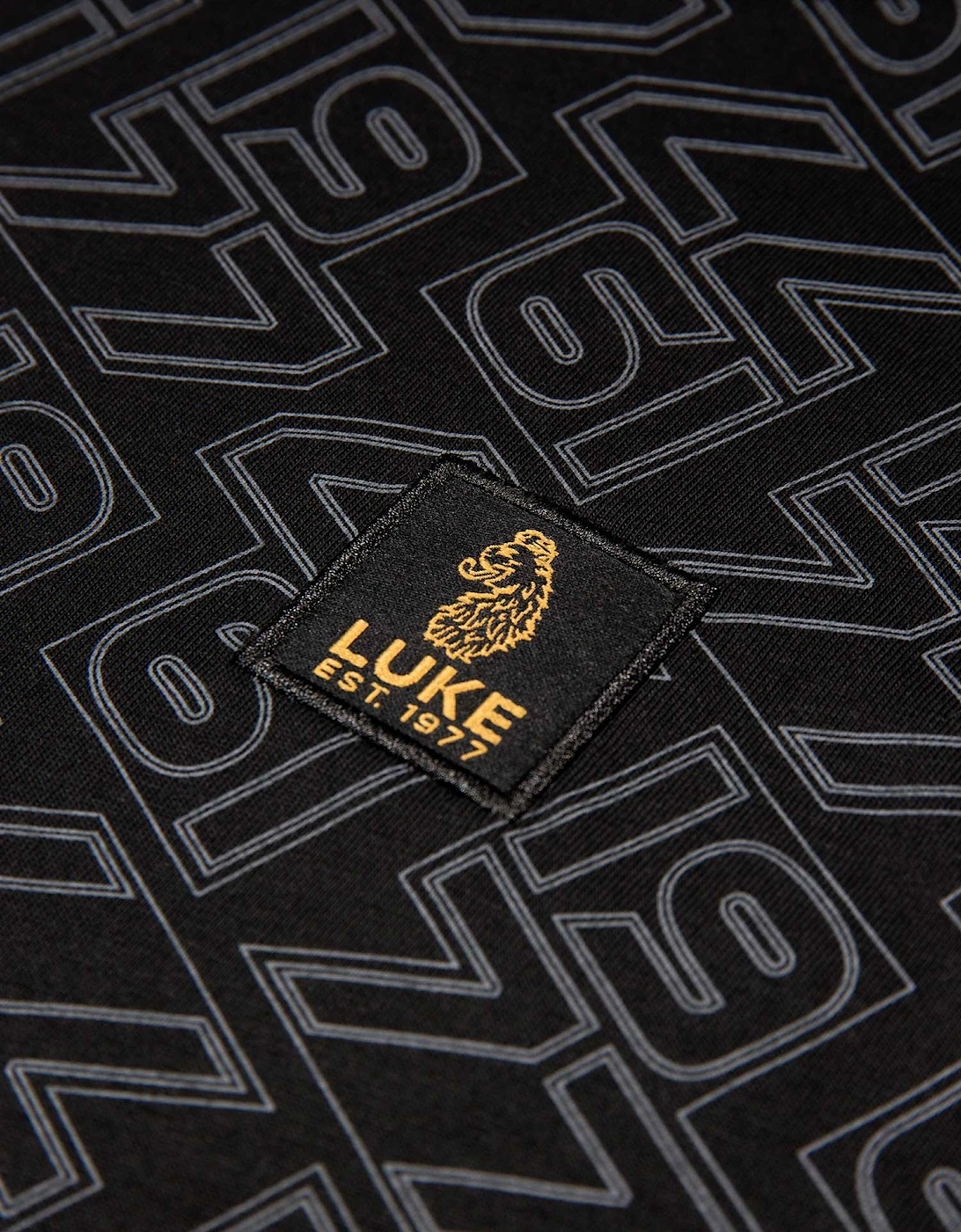 LUKE1977 Rossi Over Print T-Shirt - Black