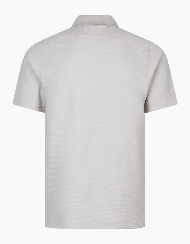 LUKE1977 Gilbraltar Zip Polo Shirt - Ice Grey